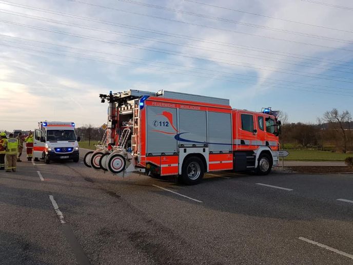 Einsatz Nr. 071 / Hilfe 1 Verkehrsunfall PKW mit Krad