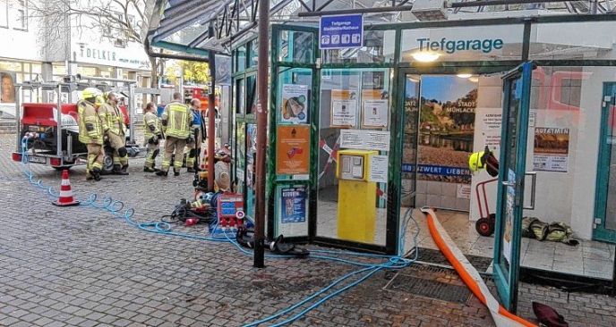 Einsatz Nr. 284 Hilfe 1 Wasser in Tiefgarage