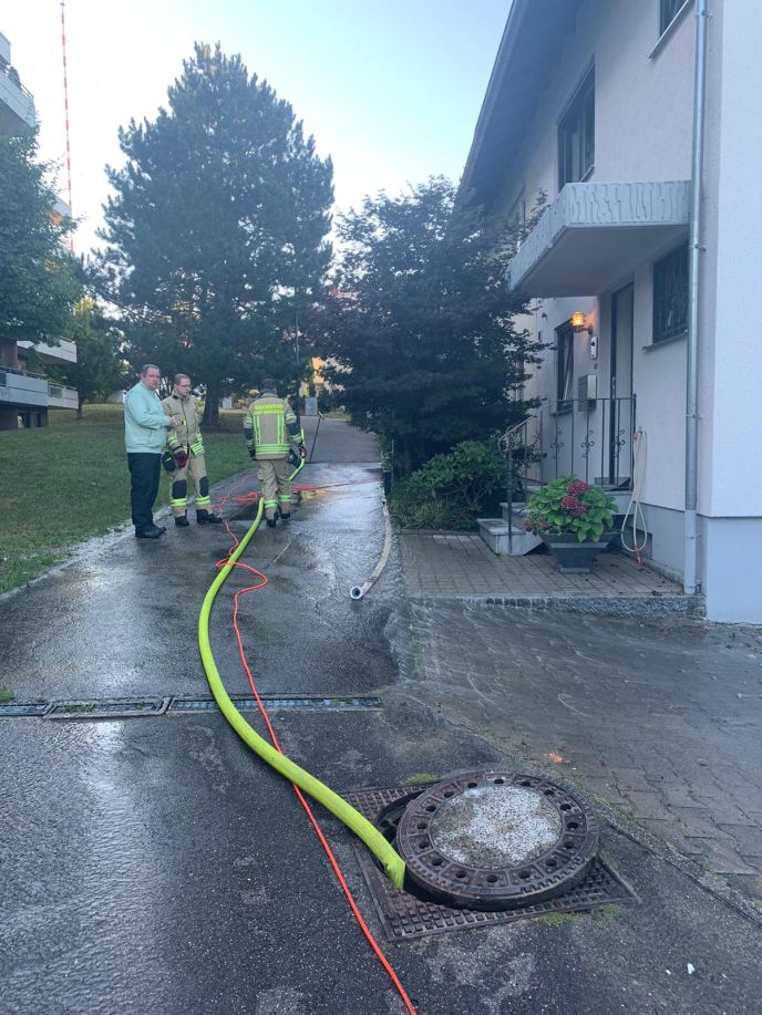 Einsatz Nr. 206 Hilfe 1 Wasser im Gebäude