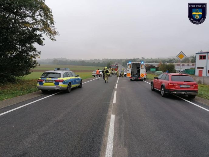 Einsatz Nr. 242 Hilfe 1 Verkehrsunfall mit zwei PKW