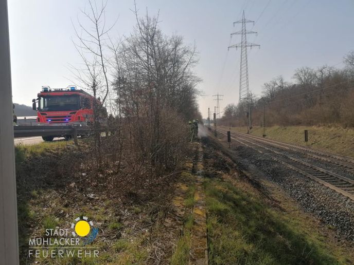 Einsatz Nr. 070 Brand 2 Flächenbrand am Bahndamm