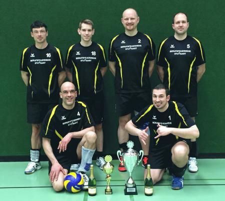 Feuerwehr Stuttgart - Sieger des Volleball-Turniers 2015