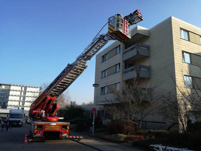 Einsatz Nr. 091 Personenrettung mit der Drehleiter