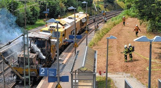 Einsatz Nr. 193: Überlandhilfe Brand an Schienenfahrzeug Ölbronn